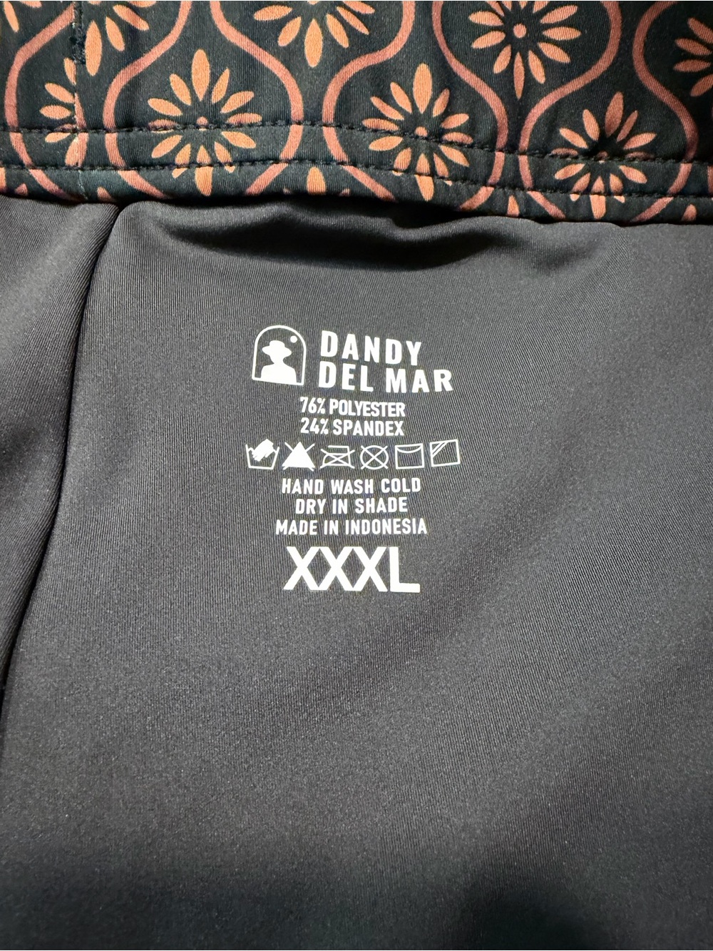 Dandy Del Mar Cassis Square Cut Swim Brief Cacao XXXL 3XL New - Picture 4 of 6